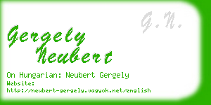 gergely neubert business card